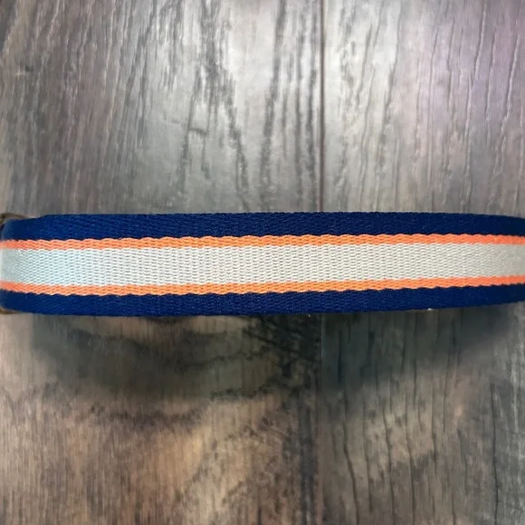 Harry Barker Tan Classic Striped Dog Collar, Medium - Picture 5 of 8